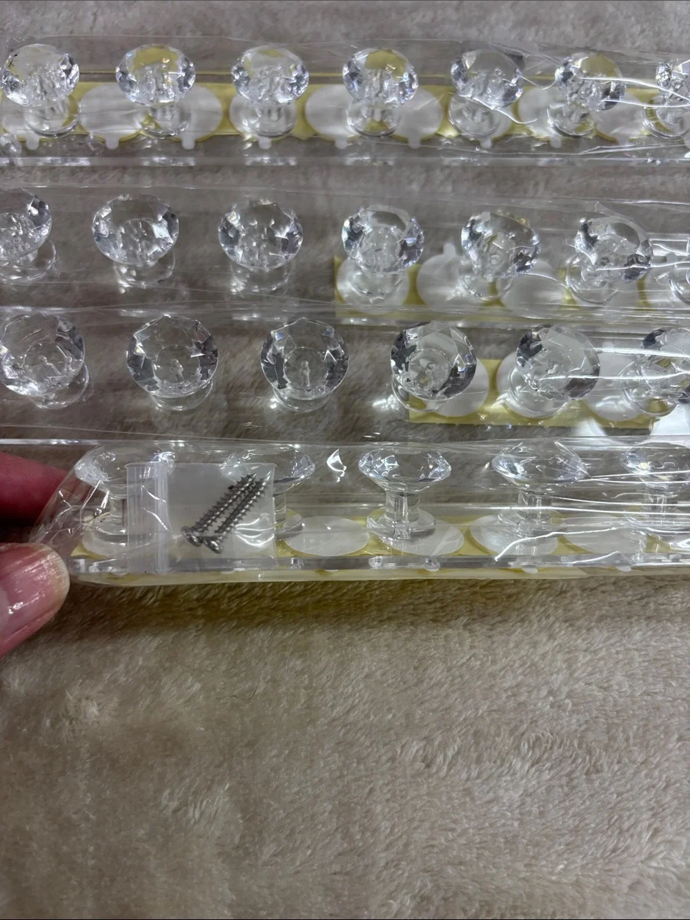 Acrylic wall jewelry organizer Set of 4